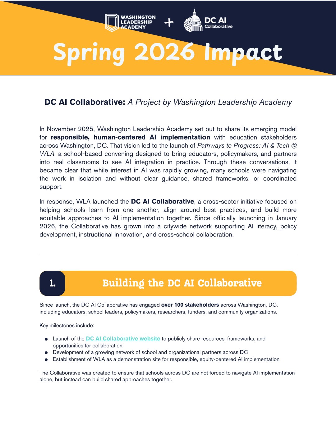 2025-2026 Impact Report cover